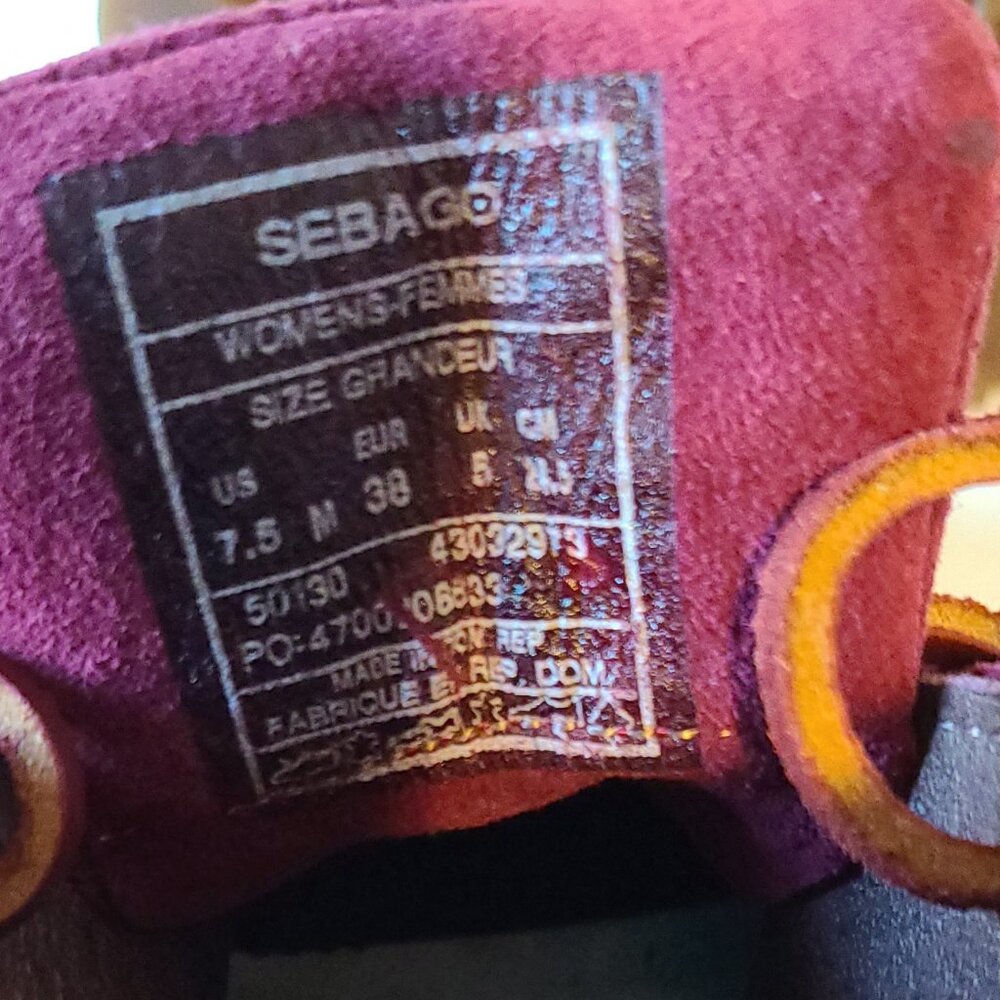 AUTHENTIC SEBAGO SIX DEGREES SUEDE (NUBUCK) CHUNKY ANKLE BOOTS SIZE 7.5 MEDIUM - Picture 4 of 11